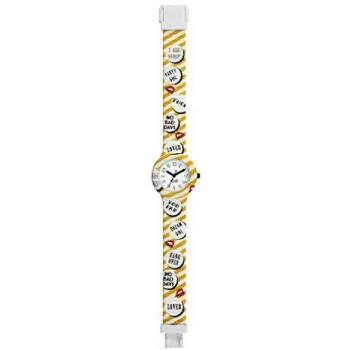 HIP-HOP Ladys' Freaky Watch Collection Mono-Colour White dial 3 Hands Quartz Movement and Silicon White Strap HWU0895