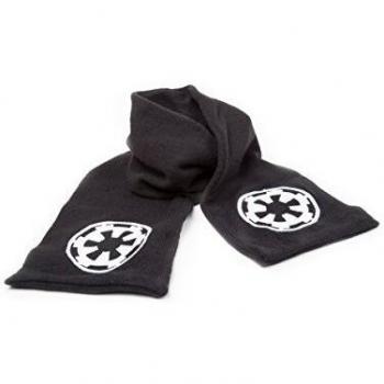 Star Wars ks080442stw Negro con logotipo del Imperio Galáctico Blanca bufanda