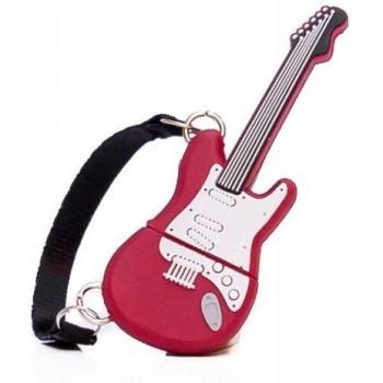 Memoria Flash USB TechOneTech Guitarra 16GB, USB 2.0, Tipo-A, Color Azul y Blanco