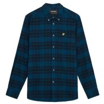 Lyle & Scott Apres Navy Check Flannel Shirt