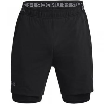 Under Armour Pantalones Cortos Vanish Woven 2-en-1 para Hombre, Color Negro, Talla 2XL