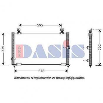 AKS Dasis 102000N Condensador, aire acondicionado