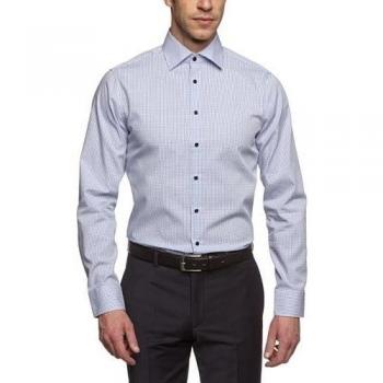 Schwarze Rose KENT Slim Fit - Camisa Vestir Hombre, color azul, talla Kragenweite: 40 cm