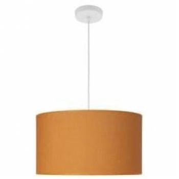 Lámpara Colgante Moderna 2xE27 Blanco/Naranja 40x40 cm con Difusor