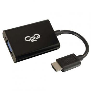 C2G 80501 Adaptador de Cable de vídeo 0,2 m HDMI VGA