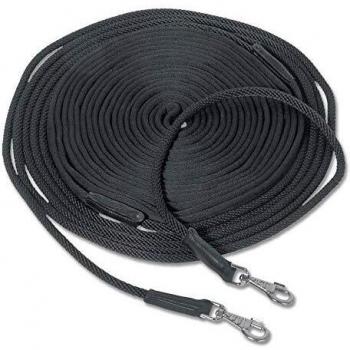 Riendas Dobles de Caballo Waldhausen 18 m Negro con Cinta Resistente