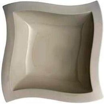 Ensaladera Cuadrada NewWave Villeroy & Boch, 33 cm, Porcelana Premium, Apta para Lavavajillas y Microondas, Color Blanco