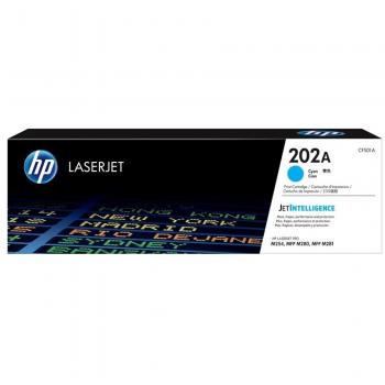 HP 202A Cyan Original LaserJet Toner Cartridge for M254 and M280