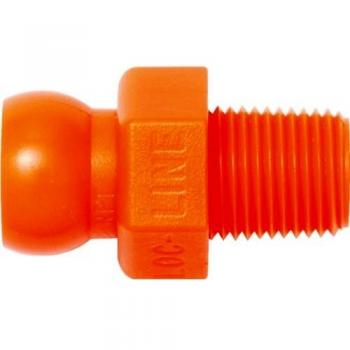 Conector roscado LOC-LINE de 4 piezas para manguera de refrigerante R1/8 NPT