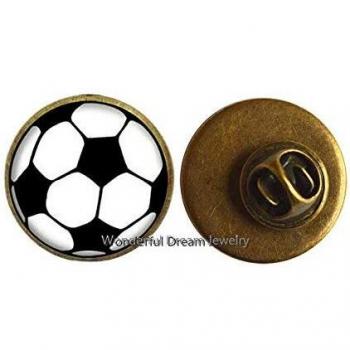 Broche de fútbol, broche de fútbol, regalo de la madre de fútbol, regalo de fanático de fútbol, broche deportivo, joyas de fútbol, joyas de fútbol, equipo de fútbol, PU155