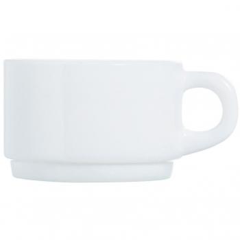 Taza Luminarc Apilable Blanco Vidrio 280 ml (Pack 6x)
