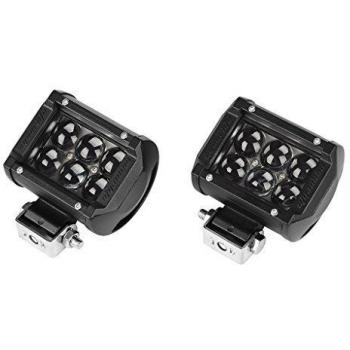 Eyourlife 2Pcs 3,8  18W LED Faro de Trabajo LED Luz Foco Proyector de Luz 4D Ojo de Pez CREE LED Antinieble Impermeable Luz Lámpara Iluminación para ATV Jeep 4WD SUV ATV UTV UTE y Camiones