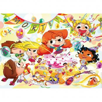 Puzzle Mortel Aniversario Mortelle Adèle - 150 Piezas XXL para Niños