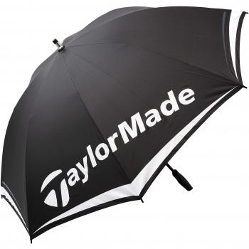 TaylorMade TM Single Canopy Paraguas de Golf, Unisex Adulto, Negro/Blanco/Rojo, 60