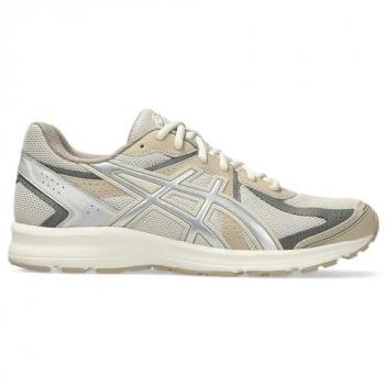 Asics Jog 100S Sportstyle Sneakers Oatmeal/Pure Silver Unisex Size 41.5