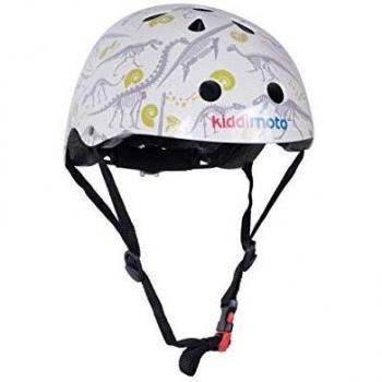 KIDDIMOTO Casco Bicicleta Completamente Ajustabl - Bici Casco para Infantil y Niños para Patinete, Ciclismo, Scooter, Bicicleta de Equilibrio y Monopatin - Dinosaurio Fósil- S