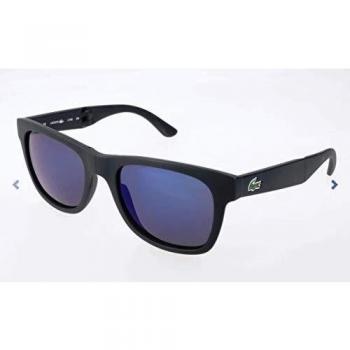 Lacoste Matte Black Blue Gradient Folding Rectangle Sunglasses - Unisex, One Size