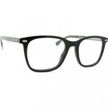 Hugo Boss 1369 Black Acetate Full-Rim Square Glasses for Men, 53mm/20mm/145mm