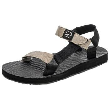 Sandalias para Hombre Hannah Drifter Negros y Beige, Talla UK 10.5