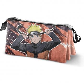 Portatodo Triple Naruto Hachimaki Naranja 23x11x7cm Karactermania
