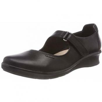Hope Henley Black Leather Women's Mary Jane Shoes