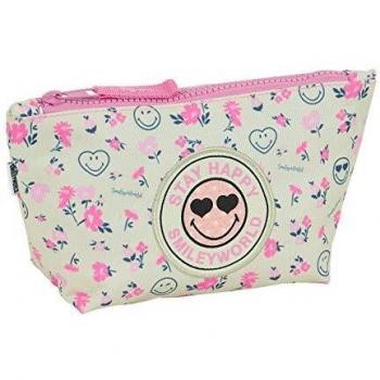 Safta- Smiley Neceser, Color blanco/rosa, 230x80x120 mm