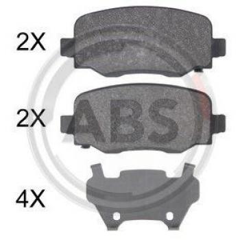 Juego de 4 pastillas de freno A.B.S. 35039 para frenos de disco