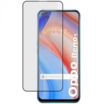 Protector de Cristal Templado Completo 5D Full Glue Negro para Oppo Reno 4 5G