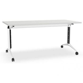 Mesa Plegable Blanca con Ruedas Trama 80 de Actiu 160X80cm