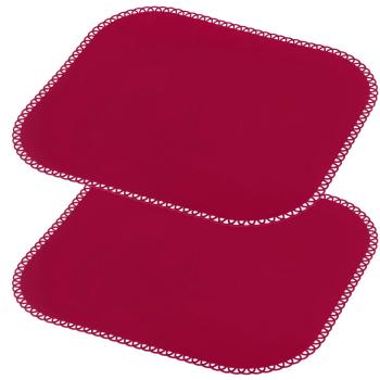 Vigar Maid Pack de Salvamanteles Acero y Silicona Granate 40x35x0.13 cm pack de 2