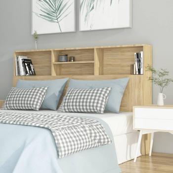 Cabecero con contenedor Sonoma Oak 160x19x103,5 cm