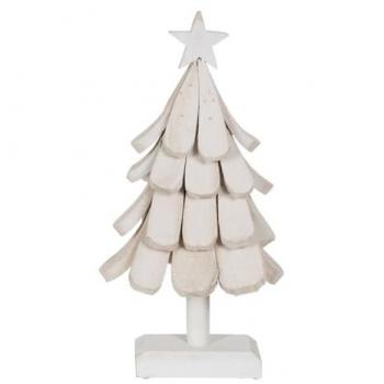Árbol de Navidad Blanco Madera de Paulonia 31 x 25 x 60 cm