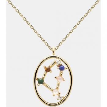 Collar Zodiac Capricornio con piedras semipreciosas