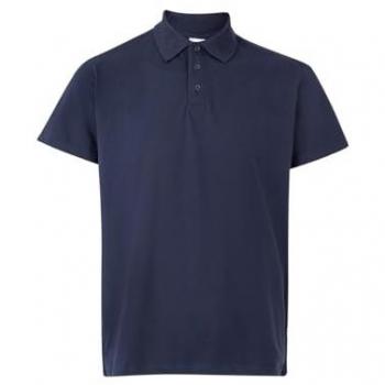 Polo de Trabajo Stretch Azul Navy Manga Corta Hombre Talla XL 94% Poliéster 6% Elastano