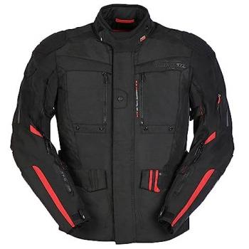 Furygan Chaqueta textil para motocicleta Explorer Negro-Rojo, Equipamiento Deportivo para Fans, Hombres, Multicolor (M)