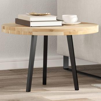 Tablero de mesa redondo de madera maciza de acacia Ø60x4 cm Marrón