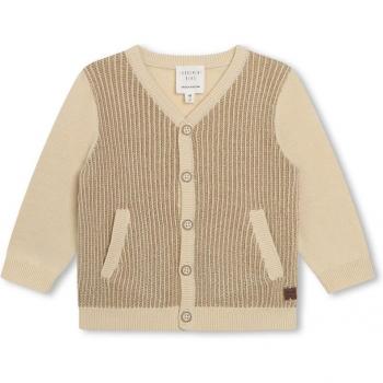 Chaqueta de niño Carrement Beau con cierre de botones, bolsillos ribeteados y sudadera con capucha Y30130