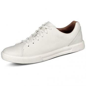 Zapatillas Clarks Un Costa Lace de Cuero Blanco para Hombre - Talla 41 1/2