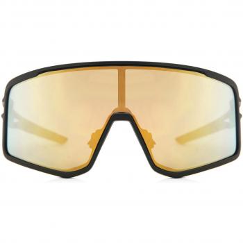 Salice 022 RWX Men's Black Sunglasses with Gold Accents, Size 139mm