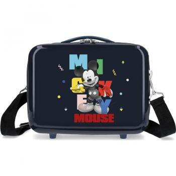 Neceser infantil rígido Mickey´s Party con capacidad de 9 litros