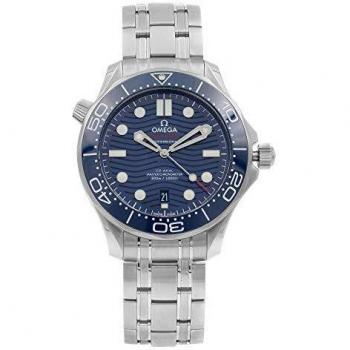 Reloj automático de buceo Omega Seamaster Diver 300M 42mm con cronómetro Maestro y esfera azul para hombre