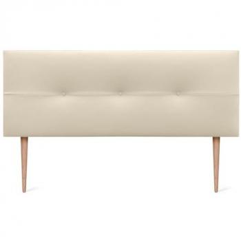 Cabecero Tapizado de Polipiel AQUALINE Pro 145x105cm con Patas - Vainilla (Camas 120/135/140)