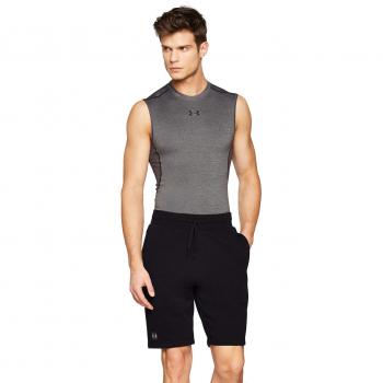 Under Armour Rival Fleece Short Pantalones, Hombre, Negro Black 001, M