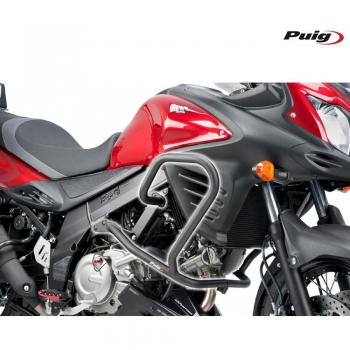 Defensas Salvapiernas Puig 5884N para Suzuki DL V-Strom 650 (04-11) y DL650/XT V-Strom (12-22) - Color Negro