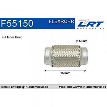 Unión flexible de escape LRT F55150 para Audi A6 C5 Avant, diámetro interior 55 mm, trenzado flexible