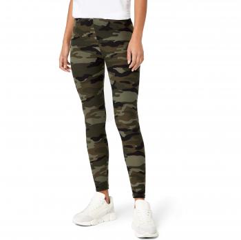 Urban Classics Women's Woodland Camo Leggings - XS to XL - Skinny Fit Stretchy Workout Pants