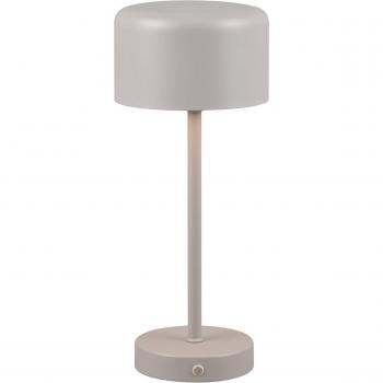 Lámpara de mesa LED recargable gris - Poppie