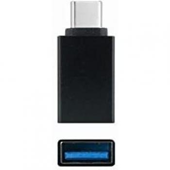 Nanocable 10020010 adaptador usbc a usb 31 usbcmacho usbahenbra aluminio negro