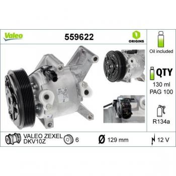 Compresor de aire acondicionado VALEO 559622