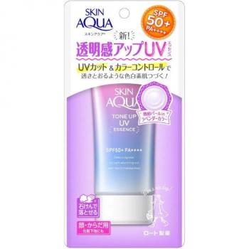 ROHTO Skin Aqua Tone Up UV Essence SPF 50+ PA++++ Lavender - 80g